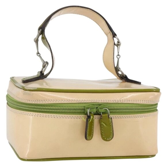 Authentic GUCCI Vanity Hand Pouch Patent Leather bst276-121625 - Picture 2 of 16